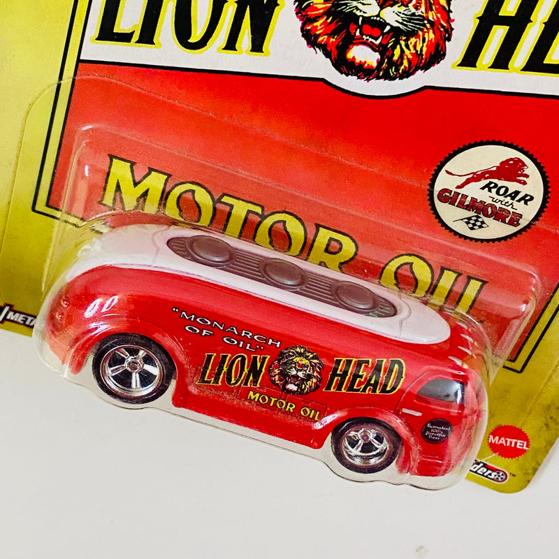 2020 Hot Wheels Premium Pop Culture Vintage Oil Lion Head Haulin Gas rojo Llantas de Goma RR base ZAMAC