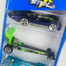 2000 Hot Wheels Max Steel 5 Pack Set de 5 - Turbolence, Dragster, Power Rocket, Sweet 16 II, GT Racer