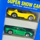 1996 Hot Wheels Super Show Cars 5 Pack Set de 5 - Dodge Viper RT/10, Jaguar XJ220, Audi Avus Quattro, Mercedes Benz SL, Mercedes Benz 380 SEL