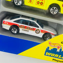 1997 Hot Wheels Fire Fighting 5 Pack Set de 5 - Flame Stopper, Ambulance, Rescue Ranger, Fire Eater, Holden Police Cruiser