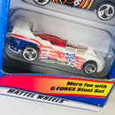 1998 Hot Wheels G-Force Stunt Riders 5 Pack Set de 5 - Ferrari F50 Spider, Porsche 930, Ford T-Bird Stocker, Chevrolet Camaro Convertible, Power Rocket