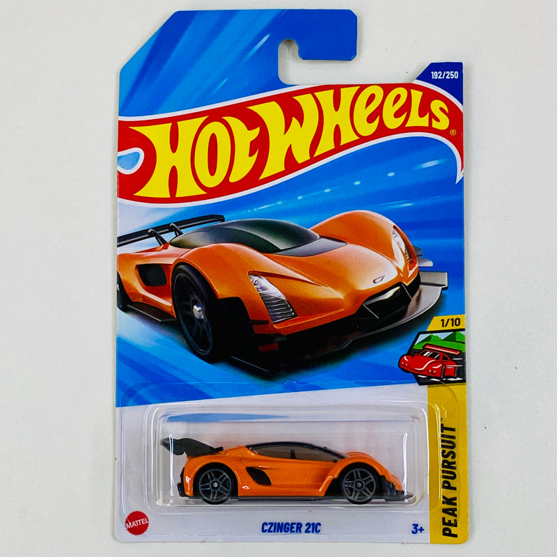 2025 Hot Wheels Peak Pursuit Czinger 21C naranja PR5
