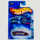 2004 Hot Wheels Track Aces Speed Blaster 203 rojo metálico con flamas CM5