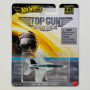 2024 Hot Wheels Premium Pop Culture Top Gun Maverick F/A-18E Super Hornet gris Base Metal Primera Edición