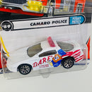 2000 Matchbox Police Patrol 1993 Chevrolet Z28 Camaro Police blanco