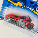 2000 Hot Wheels Scorchin' Scooter 240 naranja metálico MC3 base ZAMAC