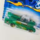 2001 Hot Wheels Extreme Sports Double Vision 082 verde metálico 5DOT - Detalle Burbuja