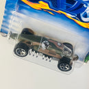 2001 Hot Wheels Rod Squadron Lakester 066 marrón con verde camuflado 5SP