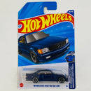 2025 Hot Wheels Wild Widebody 89 Mercedes Benz 560 SEC AMG azul metálico RSW
