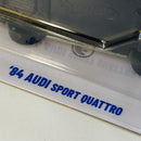 2025 Hot Wheels Treasure Hunt Wild Widebody 84 Audi Sport Quattro plata metálico AD