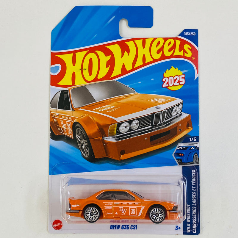 2025 Hot Wheels Wild Widebody BMW 635 CSi naranja E10SP Primera Edición