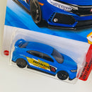 2025 Hot Wheels Then and Now 2018 Honda Civic Type R azul 5SP