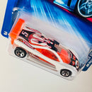 2003 Hot Wheels Track Aces HW Prototype 12 143 naranja metálico PR5 base ZAMAC