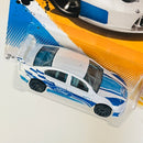 2012 Hot Wheels New Models Ford Falcon Race Car blanco 10SP Primera Edición