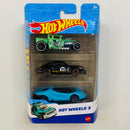 2024 Hot Wheels Multipack Exclusive  3 Pack Set de 3 - Bone Shaker, 71 Porsche 911 y 16 Lamborghini Centenario Roadster