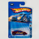 2004 Hot Wheels Track Aces Speed Blaster 203 rojo metálico con flamas CM5