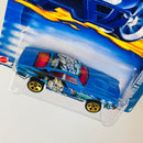 2003 Hot Wheels Anime Olds 442 Oldsmobile 074 azul metálico 5DOT