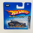 2005 Hot Wheels Racing Ford Escort 089 azul metálico PR5