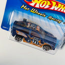 2005 Hot Wheels Racing Ford Escort 089 azul metálico PR5
