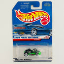 1998 Hot Wheels First Editions Go Kart negro con verde fluorescente 5SP Primera Edición
