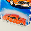 2010 Hot Wheels Hot Auction 55 Chevy Bel Air naranja 5SP