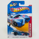 2012 Hot Wheels Thrill Racers Race Course Prototype H-24 azul PR5