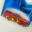 2008 Hot Wheels All Stars 41 Willys Jeep naranja oscuro metálico 5SP