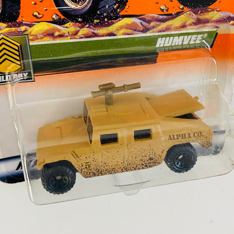 2000 Matchbox Military Hummer Humvee beige con Apertura de Compuerta y Torreta Giratoria