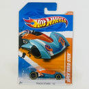 2012 Hot Wheels Track Stars Open Road-ster celeste OH5 base ZAMAC