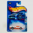 2004 Hot Wheels Track Aces Aeroflash 208 blanco con naranja 10SP