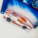 2004 Hot Wheels Track Aces Aeroflash 208 blanco con naranja 10SP