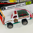 2002 Matchbox 50th Anniversary Safety Stars Chevrolet Blazer 4x4 blanco Bombero