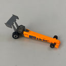 1994 Hot Wheels Driven to the Max Dragster 245 naranja brillante BW base ZAMAC Primera Edición - Loose/Suelto - Detalle Auto