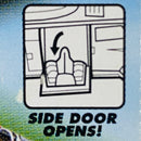 2002 Matchbox 50th Anniversary Nite Glow Robot Truck negro Brilla en la Oscuridad y Abre la Puerta Lateral