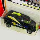 2002 Matchbox 50th Anniversary Nite Glow Robot Truck negro Brilla en la Oscuridad y Abre la Puerta Lateral