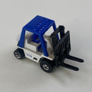 1998 Hot Wheels CAT Forklift 642 blanco BW con 5SP base ZAMAC - Loose/Suelto