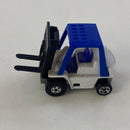 1998 Hot Wheels CAT Forklift 642 blanco BW con 5SP base ZAMAC - Loose/Suelto