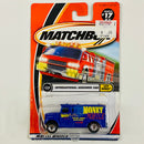 2001 Matchbox City Dudes International Armored Car azul