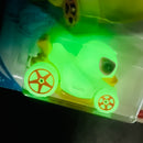 2021 Hot Wheels HW Glow Racers Duck N Roll verde GitD 5SP Glow in the Dark - Brilla en la Oscuridad