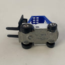 1998 Hot Wheels CAT Forklift 642 blanco BW con 5SP base ZAMAC - Loose/Suelto
