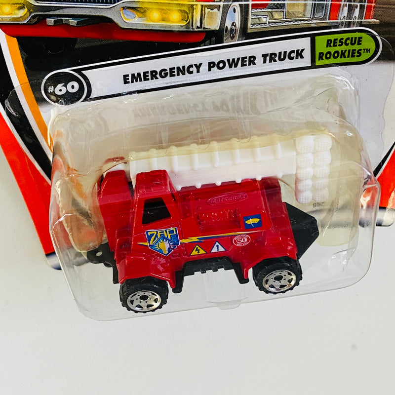 2002 Matchbox CHASE de Edición Limitada 1/10,000 50th Anniversary Rescue Rookies Emergency Power Truck rojo Primera Edición - Detalle Burbuja