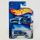 2004 Hot Wheels Tat Rods Ford 1932 121 azul metálico 5SP base ZAMAC - Detalle Burbuja