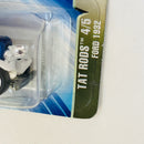 2004 Hot Wheels Tat Rods Ford 1932 121 azul metálico 5SP base ZAMAC - Detalle Burbuja