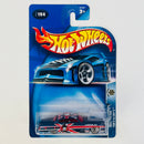 2003 Hot Wheels Roll Patrol Fish'd & Chip'd Jaguar Mark X 194 azul metálico LW