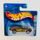2003 Hot Wheels Wastelanders Ford Mustang Mach I negro con flamas 5SP