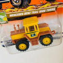 2000 Matchbox Farming Mercedes Benz Trac 1600 Turbo amarillo con marrón