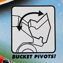 2002 Matchbox 50th Anniversary Hometown Heroes Elgin Pelican Street Sweeper morado metálico con Tolva Móvil