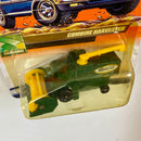 2000 Matchbox Farming Combine Harvester cosechadora verde con Cabezal Rotativo