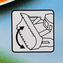 2001 Matchbox Earth Crunchers Muir Hill Shovel Nose Tractor azul con Cuchara Móvil