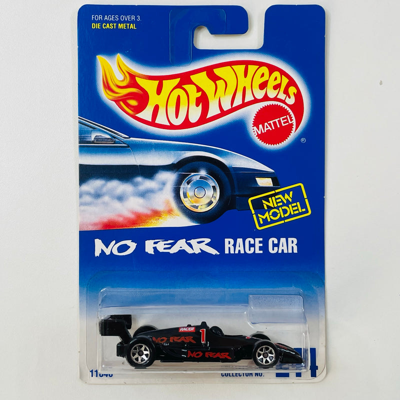 1997 Hot Wheels New Model No Fear Race Car 244 negro 7SP